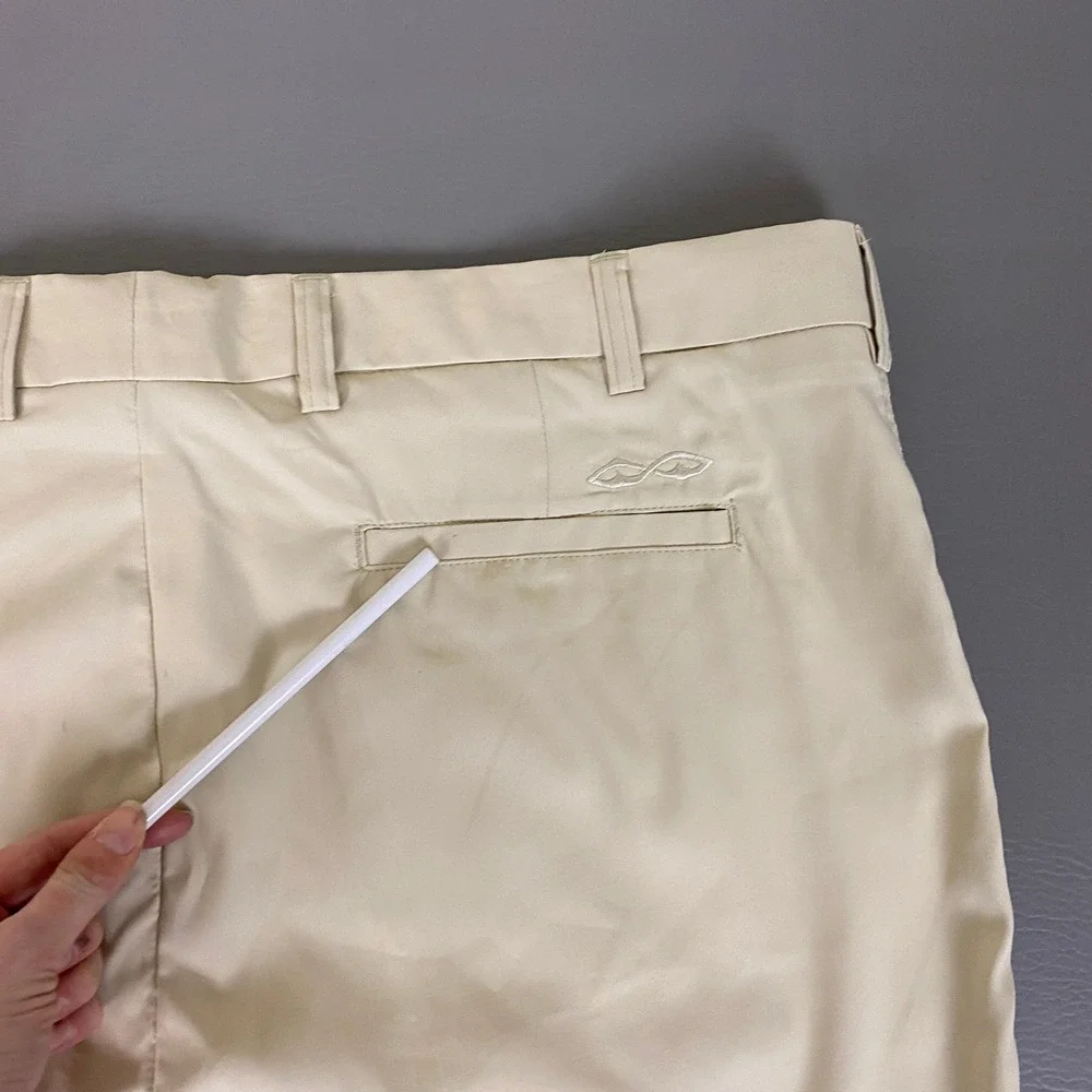 Snake Eyes Golf Shorts Mens Size 42 Khaki Beige Cool & Dry Performance New NWT**
